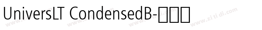 UniversLT CondensedB字体转换